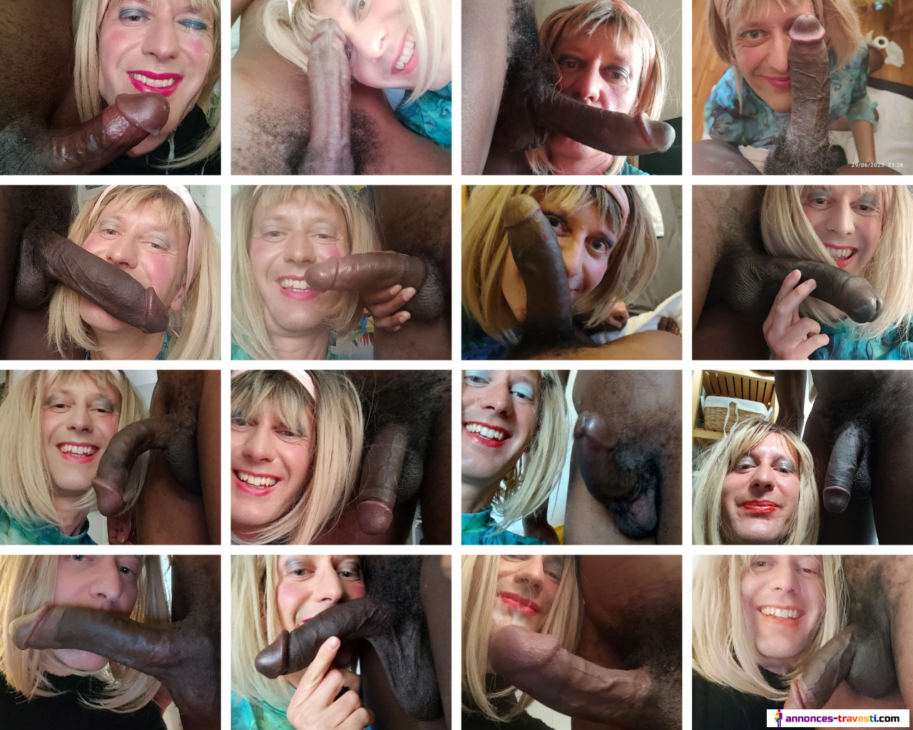 Pute à négro, blanche à blacks (BAB), salope à africains. Peu importe comment tu m'appelle, j'assume kiffer la bite de noirs.
Viens compléter mon album